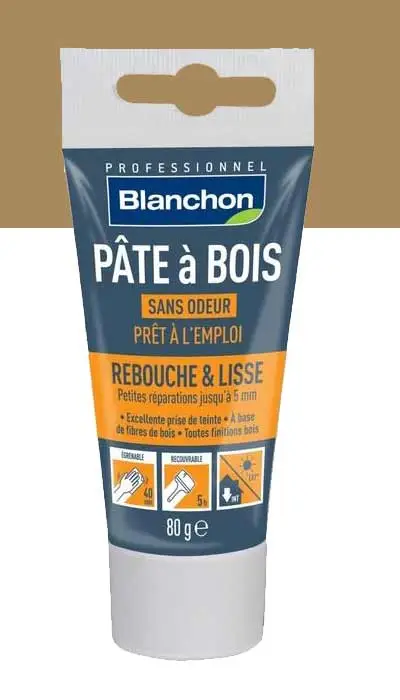 BLANCHON - Pâte à Bois - Rebouchage & Lissage - 80g - 250g - 500g - Différentes Teintes – Image 6