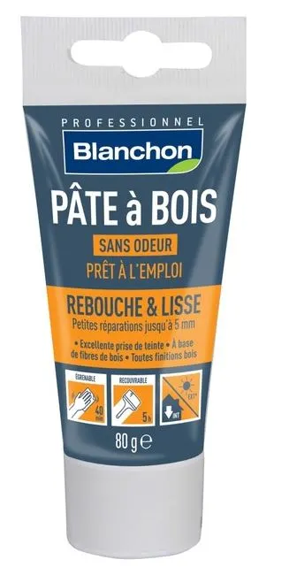 BLANCHON - Pâte à Bois - Rebouchage & Lissage - 80g - 250g - 500g - Différentes Teintes – Image 3